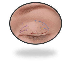 奥二重のアイメイク